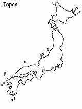 Cartine Giappone Geografiche sketch template