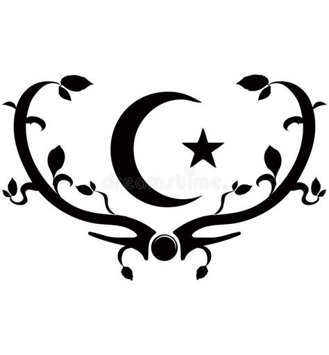 symbol  islam stock vector illustration  draw figure