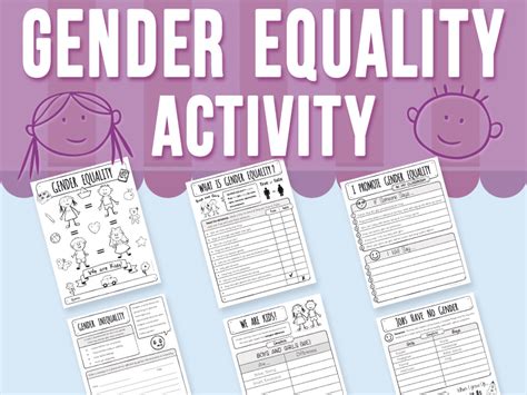 Gender Equality Activity Teaching Resources