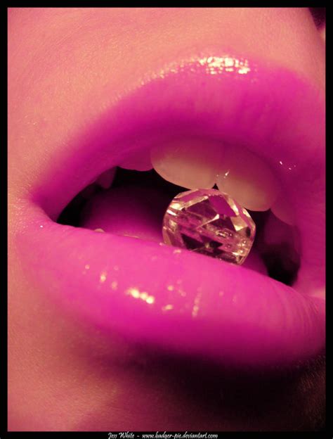 bead diamond jewel lips mouth pink image 101556 on