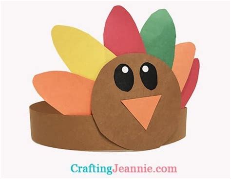 turkey headband craft  template crafting jeannie crafting
