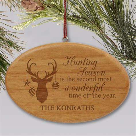 Personalized Hunting Season Wood Christmas Ornament Tsforyounow