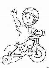 Coloring Pages Tricycle Ride Caillou Drawing Bicycle Kids Cycling Printable Color Outline Cartoon Motorbike Drawings Colouring Sheets Toddlers Sheet Motorcycle sketch template
