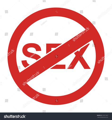 Red Circle No Sex Prohibited Sign Icon Or Label Isolate On White