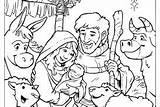 Coloring Pages Jesus Getdrawings Shepherds Visit Baby sketch template