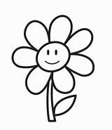 Flores Faciles Dibujar Margaritas Calcar Feliz Dificiles Hermosas Fáciles Dibujosfaciles sketch template