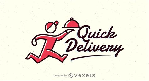 quick delivery logo template vector