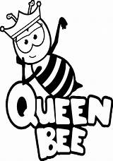 Bee Queen Coloring Pages Drawing Clipart Clipartmag Outline Letter Kids Choose Board sketch template