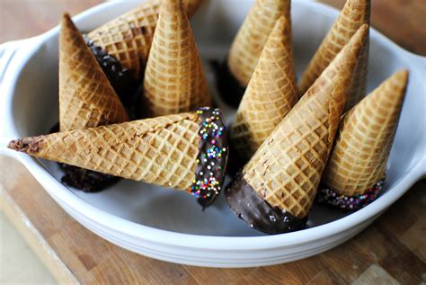 chocolate dipped ice cream cone