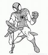 Spiderman Superheroes Coloring Kb sketch template