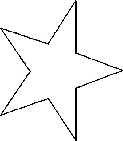 printable star template clipart