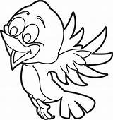 Birdie Coloring Cartoon sketch template