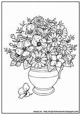 Kwiaty Wazonie Kolorowanki Wazon Dla Dzieci Clipart Colouring sketch template