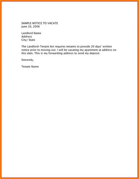 moving  notice letter template move  notice