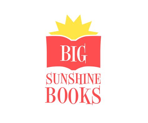playful elegant publishing company logo design  big sunshine books