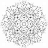 Mandalas Completed sketch template