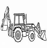 Coloring Loader Pages Backhoe Digger Tonka Truck Drawing Construction Front End Dump Peterbilt Color Dozer Bulldozer Excavator Getdrawings Getcolorings Wheel sketch template