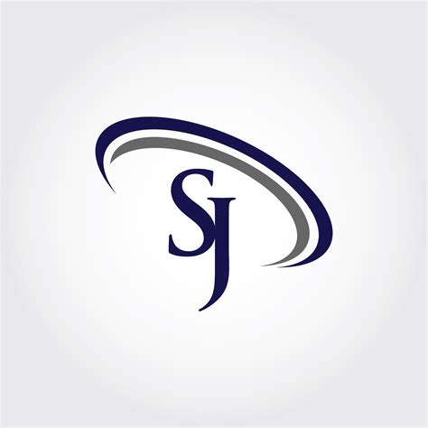 monogram sj logo design  vectorseller thehungryjpeg