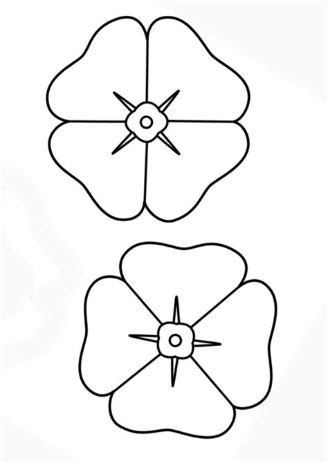 coloring pages printable poppy flower coloring pages