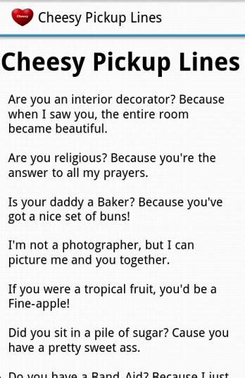 Cheesy Pickup Lines Valentines For Android Apk Download