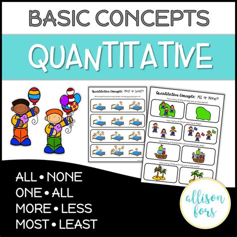 basic concepts quantitative concepts  prep allison fors