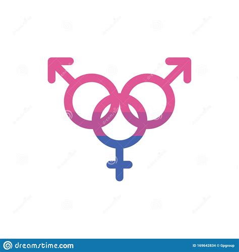 Isolated Bisexual Gender Symbol Vector Design Stock Vector