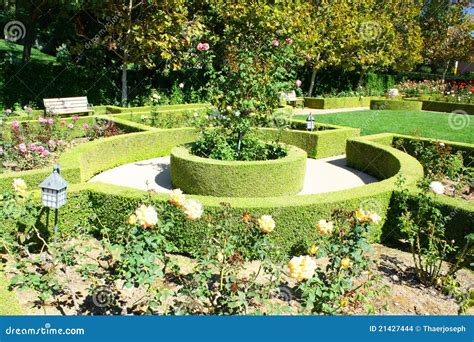 garden landscape stock photo image  home garden meadow