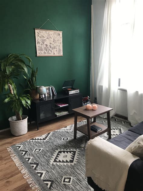 small studio apartment emerald green living room living room green
