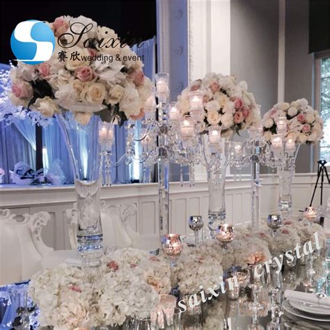 Wholesale Cheap Horn Shape Tall Glass Vase For Wedding