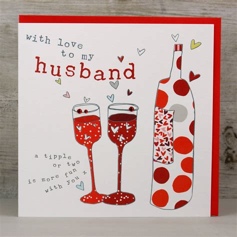 husband valentines card by molly mae