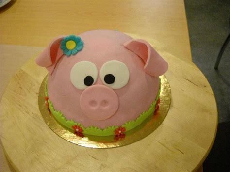 cake pig cake homemade cakes birthday cake