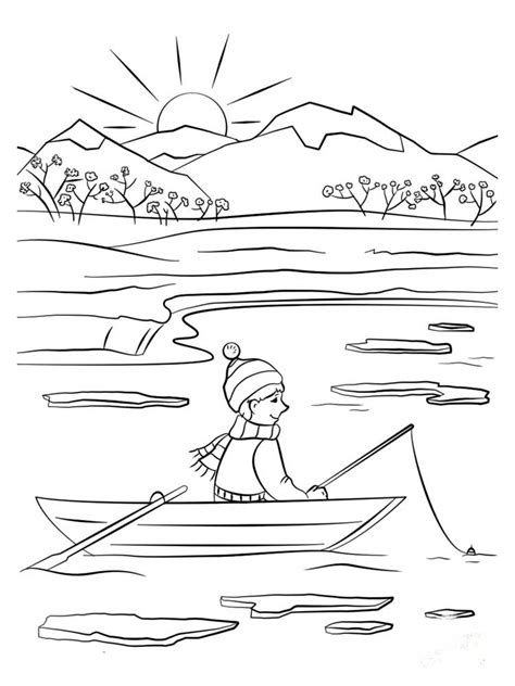 fishing coloring pages