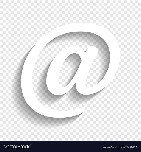mail sign white icon  royalty  vector image
