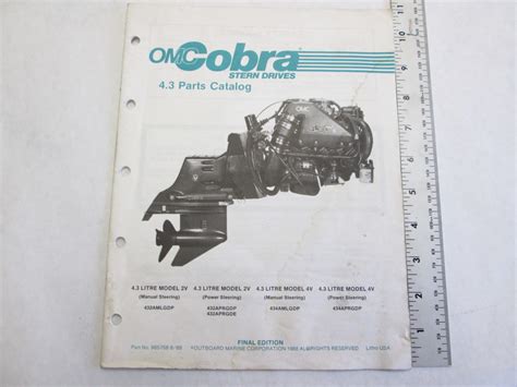 omc cobra stern drive  parts catalog  ebay