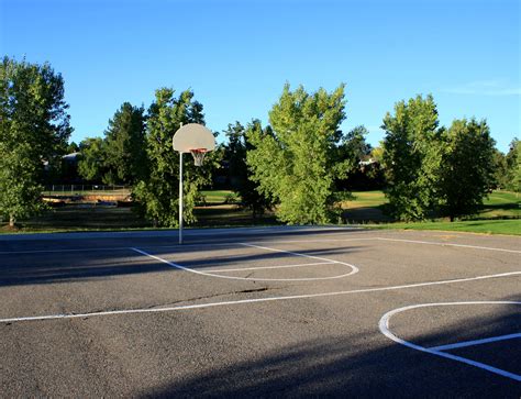 outdoor basketball court picture  photograph  public domain