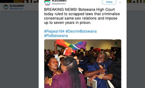 celebrations and hope for equality after historic botswana