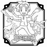 Digimon Coloring Pages Picgifs Animated Anime Tv Printable Tamers sketch template