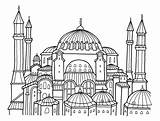Hagia Sophia Drawing Sketch Drawings Paintingvalley sketch template