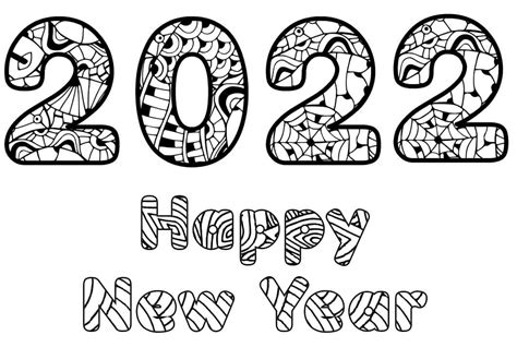 year  coloring page  printable coloring pages  kids