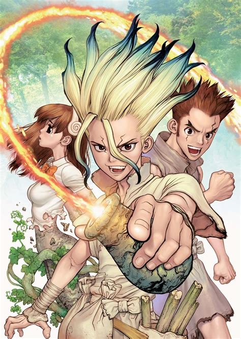 Dr Stone Episode 2 Anime Is Titled King Of The Stone