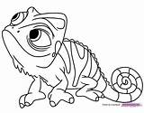 Pascal Tangled Rapunzel Chameleon Pdf Disneyclips Onlycoloringpages sketch template