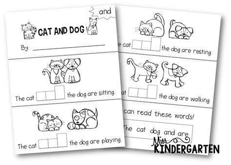 sight word printable books  kindergarten sight word worksheet