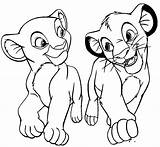 Coloring Lion Pages King Nala Simba Az Popular sketch template