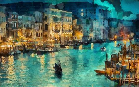 Venice Painting By Glend Abdul Art Collections
