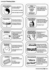 Cbt Thinking Cognitive Irrational Therapy Worksheets Anxiety Quotes Distortions Thoughts Rational Printable Techniques Psychology Tools Dundrum Self Quotesgram Behavioural Dublin sketch template