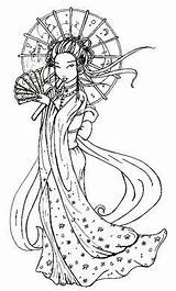 Tattoo Geisha Japanese Designs Cool Zone Coloring Drawings Pages Deviantart Tattoos Meaning Embroidery Drawing Visit Choose Board Samurai Adult Tattoomagz sketch template