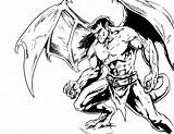 Gargoyles Goliath sketch template