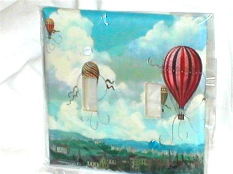 French Chic Hot Air Balloons Decorative Light Switchplate Cover A
