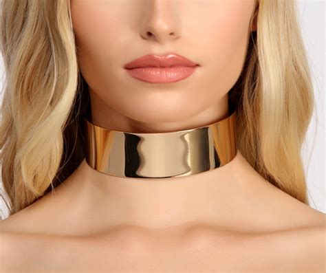 metal choker neck accessories jewelry accessories collars  women