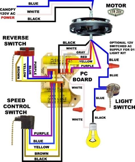 hampton bay fan motor wiring diagram